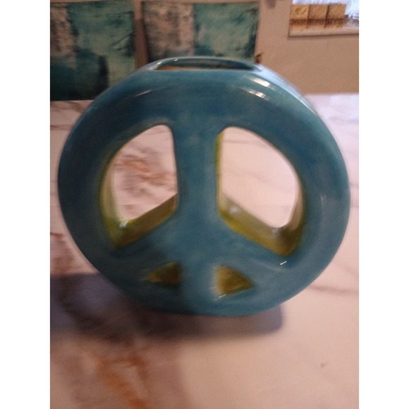Peace Vase, Ceramic Vase, Unique Item, Great Gift Idea, Beautiful Home Decor - Picture 11 of 11